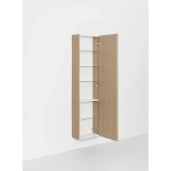 Kylpyhuoneen korkea kaappi Hafa Go Compact, 155.5x40x20cm, hyllyillä, eri värejä