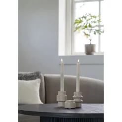 Kynttilänjalka House Nordic, ø7x10cm, aalto, travertiini