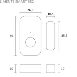 Langaton on/off-ovikytkin Limente Smart