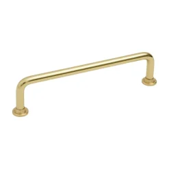 Lankavedin Beslag Design 1353, 142x7x34 mm, cc 128 mm, kiillotettu messinki