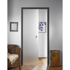 Lasiliukuovi Stella Pocket Door M10, hidastimella, 1025x2040mm, musta karmi