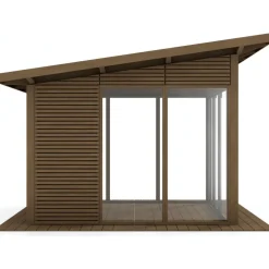 Lasipaviljonki pulpettikatolla 3x3m