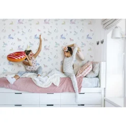 Lastenhuoneen tapetti Kids Walls 45823, vinyylipinta, yksisarvinen, monivärinen