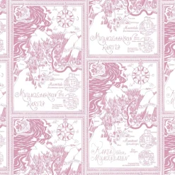 Lastenhuoneen tapetti Sandudd Muumi 5348-8, punainen/valkoinen, non-woven