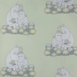 Lastenhuoneen tapetti Sandudd Muumi 4909-5, 0,53x11,2m, vihreä, non-woven