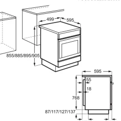 Lattialiesi Electrolux 300 LKS500003W, 50cm, valkoinen