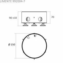 Lattiapistorasia Limente 992, pintalattia + säätöjalat