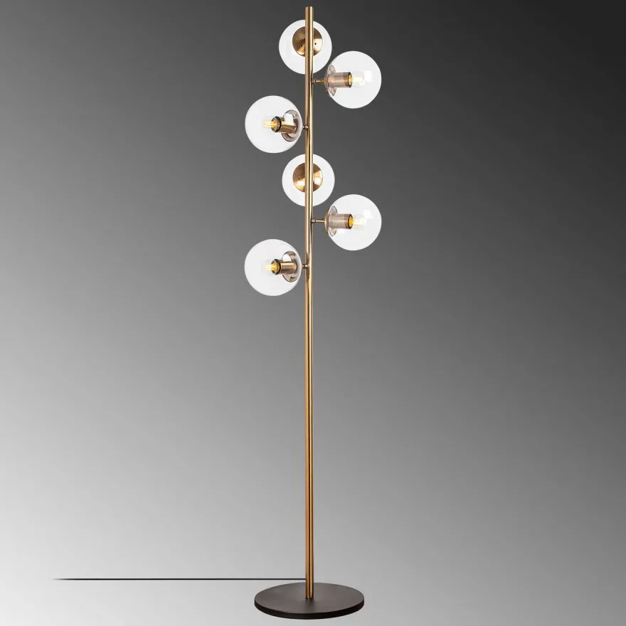Lattiavalaisin Linento Lighting Fazli, 163cm, 6-osainen, eri värejä