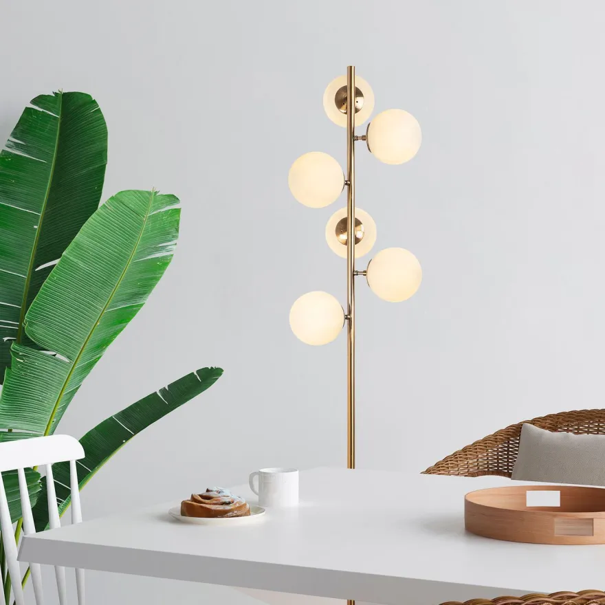 Lattiavalaisin Linento Lighting Fazli, 163cm, 6-osainen, eri värejä