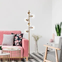 Lattiavalaisin Linento Lighting Fazli, 163cm, 6-osainen, eri värejä