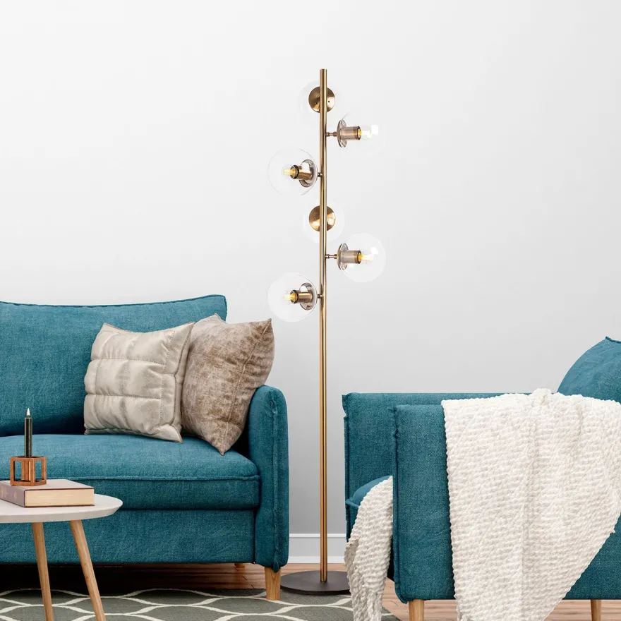 Lattiavalaisin Linento Lighting Fazli, 163cm, 6-osainen, eri värejä