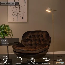 Lattiavalaisin Lucide Gian, 26x20cm, IP20, 9W, eri värejä
