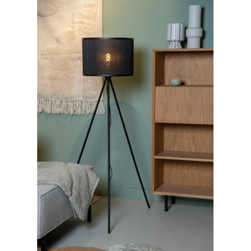 Lattiavalaisin Lucide Tagalog, Ø55cm, IP20, musta