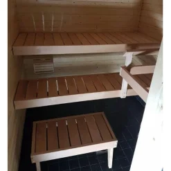 Laudepaketti Jokiwood IISI, leppä, sis. ylä- ja alalaude, kiuaskaide, jakkara ja kannatinpuut