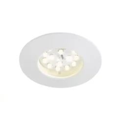 LED-alasvalo Briloner, 5W, IP44, ulkokäyttöön, valkoinen