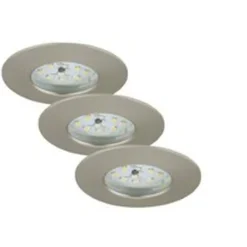 LED-alasvalo Briloner, 3x5.5W, IP44, himmennettävä, ulkokäyttöön, harjattu teräs