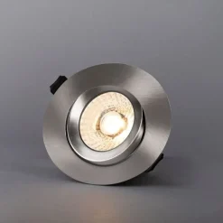 LED-alasvalo Hide-a-lite Comfort G3 Tilt, 3000K, teräs