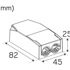 LED-alasvalo Hide-a-lite Optic Quick Deep ISO, 3000K, valkoinen