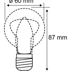 LED-filamenttilamppu Paulmann Globe, G60, E27, 780lm, 7W, 2700K, himmennettävä, opaali