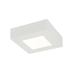 LED-kattospotti Globo Svenja, 12.2x12.2cm, 6W, valkoinen