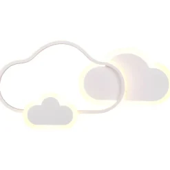 LED-kattovalaisin Trio Cloudy, mattavalkoinen RGBW
