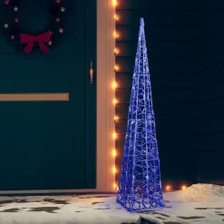 LED-koristevalokartio, akryyli, eri kokoja ja värejä