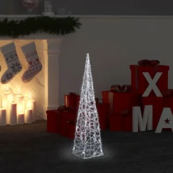 LED-koristevalokartio, akryyli, eri kokoja ja värejä