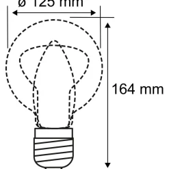 LED-lamppu Paulmann Inner Glow Edition Globe Helix, E27, 180lm, 3.5W, 1800K, kulta
