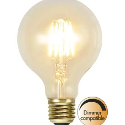 LED-lamppu Star Trading Soft Glow 352-50-1, Ø80x135mm, E27, kirkas, 1.6W, 2100K, 140lm