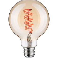 LED-älylamppu Paulmann Smart Home Zigbee 3.0 Globe, G95, E27, 470lm, 6.3W, RGBW+, filamentti, himmennettävä, kulta