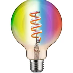 LED-älylamppu Paulmann Smart Home Zigbee 3.0 Globe, G95, E27, 470lm, 6.3W, RGBW+, filamentti, himmennettävä, kulta