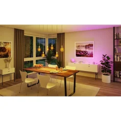 LED-älylamppu Paulmann Smart Home Zigbee 3.0 Globe, G95, E27, 470lm, 6.3W, RGBW+, filamentti, himmennettävä, kulta