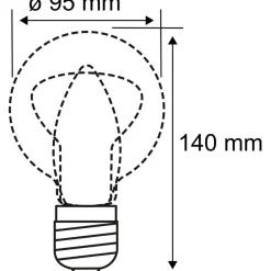 LED-älylamppu Paulmann Smart Home Zigbee 3.0 Globe, G95, E27, 470lm, 6.3W, RGBW+, filamentti, himmennettävä, kulta