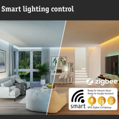LED-älylamppu Paulmann Smart Home Zigbee 3.0 Globe, G95, E27, 470lm, 6.3W, RGBW+, filamentti, himmennettävä, kulta