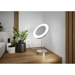 LED-meikkipeili Paulmann Masua IP44 jalustalla 55lm 230V 4W