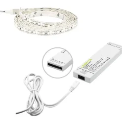 LED-nauha Limente 2m, IP20/IP44, 24V, 4000K + virtalähde