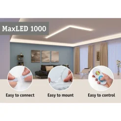 LED-Nauhasetti muuntajalla Paulmann Max 1000 Basic Set, 3m, 2700K, muovi