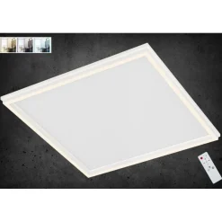 LED-paneeli Briloner Double 450x450mm CCT 3600lm 3000-6000K kaukosäädin himmennettävä valkoinen