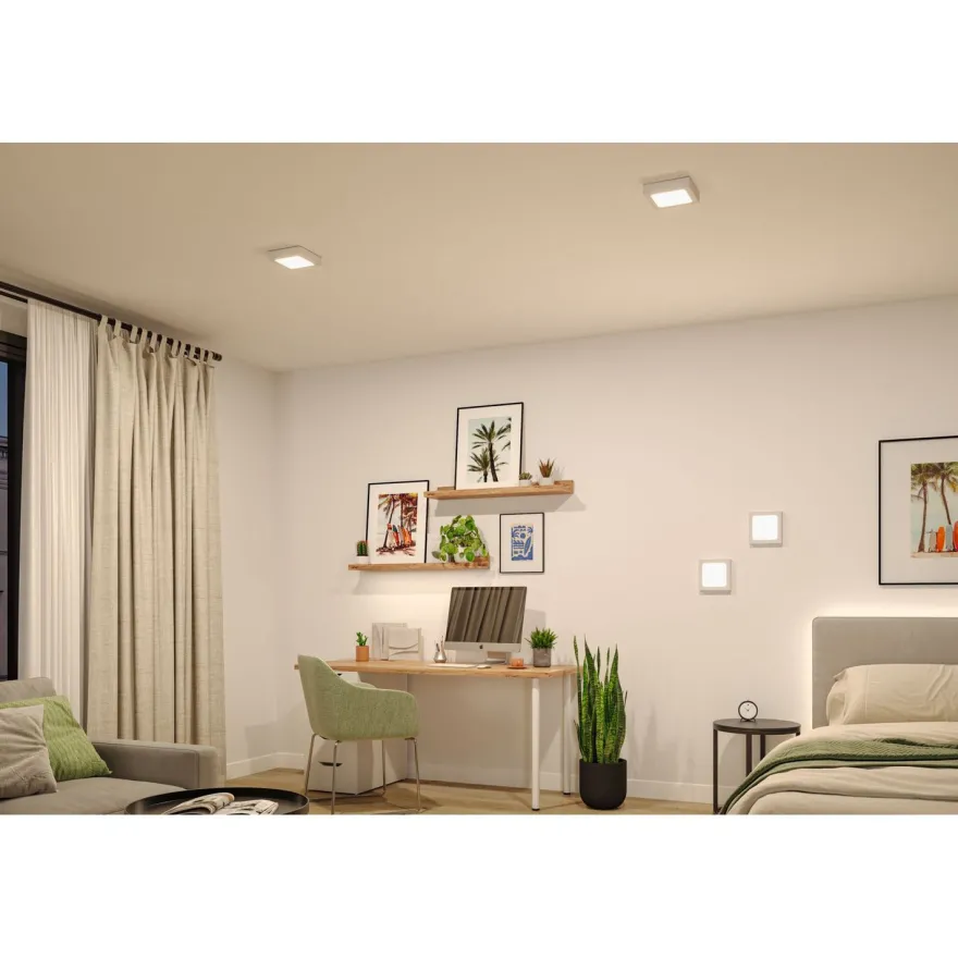 LED-paneeli Paulmann Abia 2 White Select hämäräohjatulla liiketunnistimella 2700-4000K, eri vaihtoehtoja