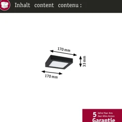 LED-paneeli Paulmann Abia 2 White Select hämäräohjatulla liiketunnistimella 2700-4000K, eri vaihtoehtoja