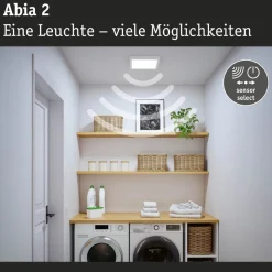 LED-paneeli Paulmann Abia 2 White Select hämäräohjatulla liiketunnistimella 2700-4000K, eri vaihtoehtoja