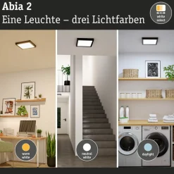 LED-paneeli Paulmann Abia 2 White Select hämäräohjatulla liiketunnistimella 2700-4000K, eri vaihtoehtoja