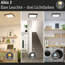 LED-paneeli Paulmann Abia 2 White Select hämäräohjatulla liiketunnistimella 2700-4000K, eri vaihtoehtoja