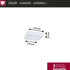 LED-paneeli Paulmann Abia 2 White Select hämäräohjatulla liiketunnistimella 2700-4000K, eri vaihtoehtoja