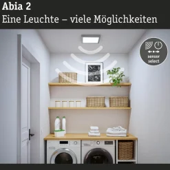 LED-paneeli Paulmann Abia 2 White Select hämäräohjatulla liiketunnistimella 2700-4000K, eri vaihtoehtoja