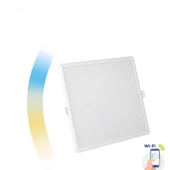 LED-paneeli Spectrum Algine Cct+Dim Wi-Fi Smart neliö upotettava, valkoinen, eri kokoja