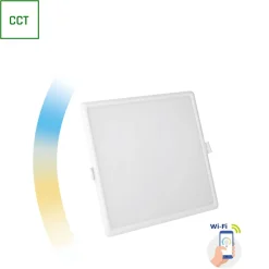 LED-paneeli Spectrum Algine Cct+Dim Wi-Fi Smart neliö upotettava, valkoinen, eri kokoja