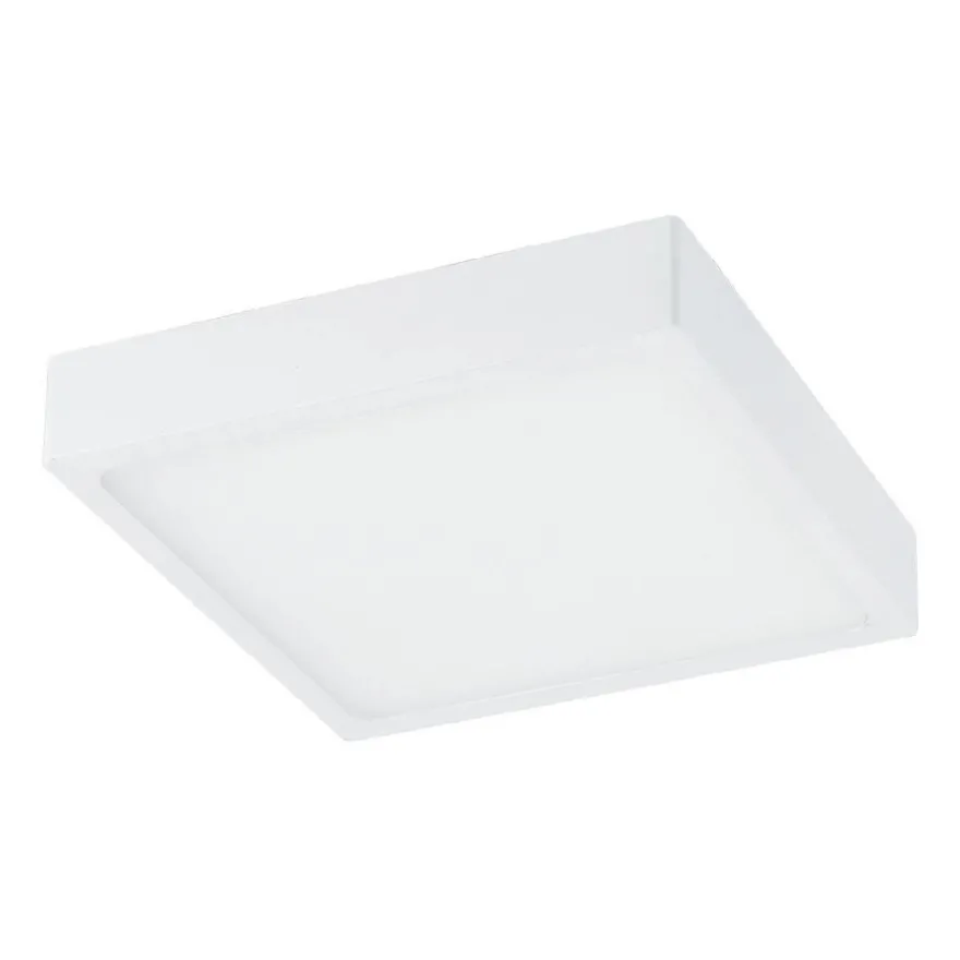 LED-plafondi Globo Alena, 17x17cm, 22W, himmennettävä, valkoinen