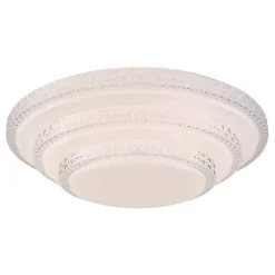 LED-plafondi Globo Magnifique, Ø49.5cm, 30W, himmennettävä, valkoinen