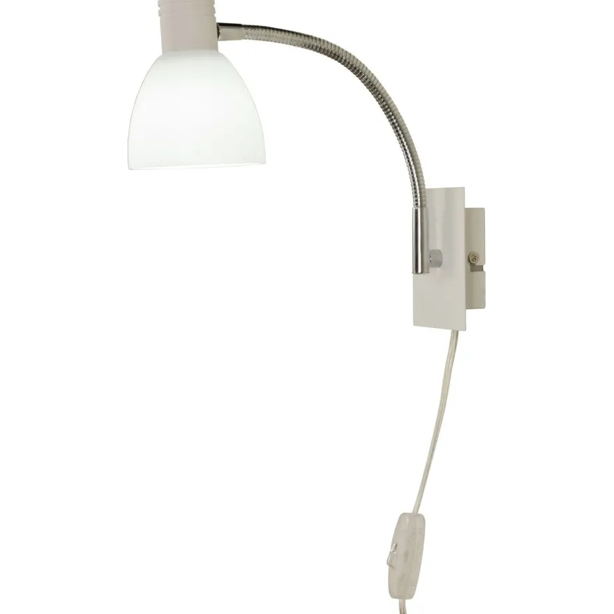 LED-seinävalaisin Aneta Lighting Deka, 4W, 360lm, valkoinen/kromi